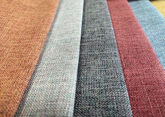 260gsm tapicería Sofa Fabric, tela de lino tejida llano casera de la materia textil
