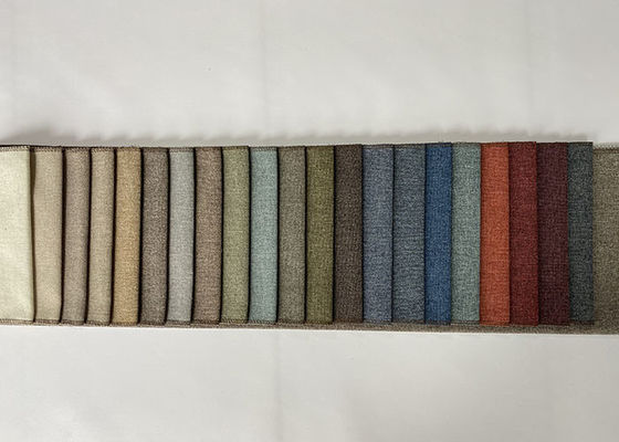 tela de tapicería de lino de la mezcla del poliéster 200gsm
