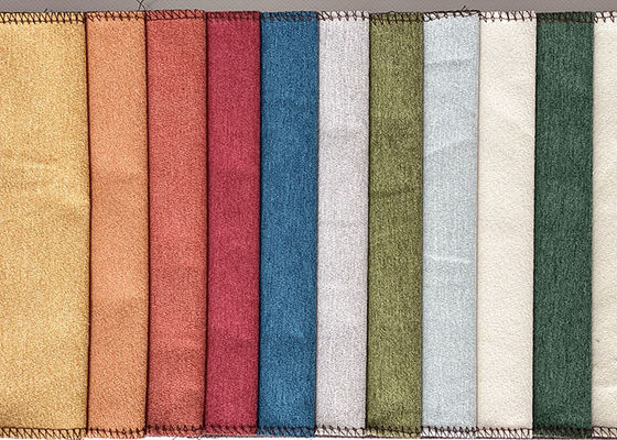 la tela del sofá de la felpilla 225gsm alfombra la tela de tapicería beige de la felpilla de las materias textiles