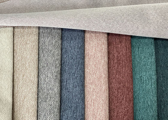 Materias textiles de lino de la felpilla de los muebles del poliéster colorido de la tela