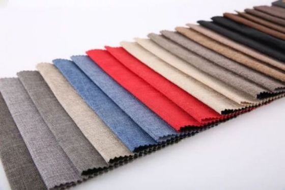 La deformación de la tapicería hizo punto la microfibra de lino Sofa Fabric For Furniture del 100%