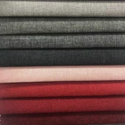 Estilo moderno de lino de Sofa Fabric Warp Knitted Custom de la tapicería de Hometextile
