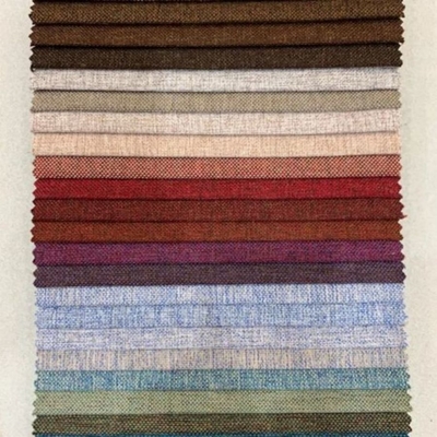 Poliéster de lino de las telas de la tapicería casera de la decoración para Sofa Furniture