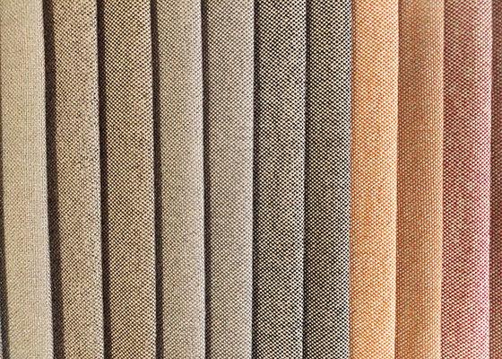 Tela hilado-teñida tela de lino multicolora 100% del sofá de la funda de asiento del automóvil del poliéster
