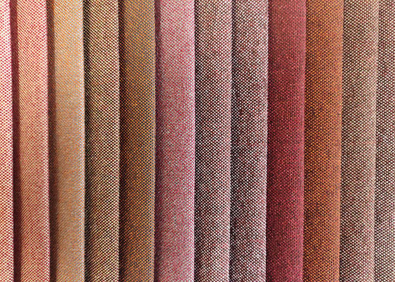 Tela hilado-teñida tela de lino multicolora 100% del sofá de la funda de asiento del automóvil del poliéster