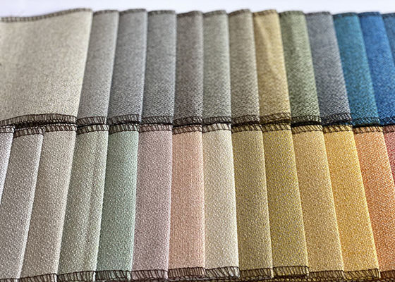 Materia textil de lino teñida del poliéster de la tela de materia textil de los muebles 240gsm
