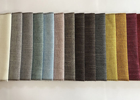 Materia textil de lino cepillada del hogar de Sofa Fabric Faux Slub Effect