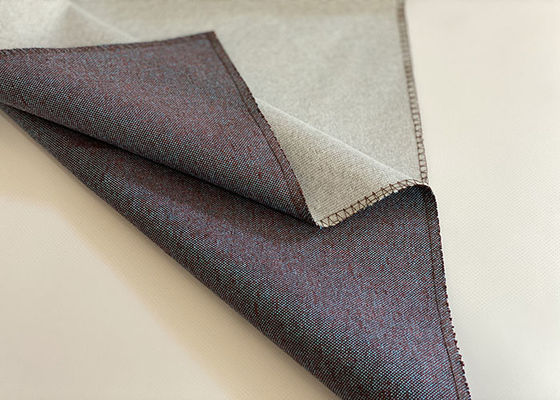 lino 100% del poliéster como tela HILADO-TEÑIDA tela teñida llana de la cubierta del sofá de la tela