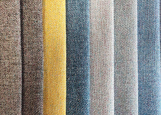 El hilado amistoso de la tela de tapicería de Eco de la prenda impermeable teñió la tela moderna de la cortina