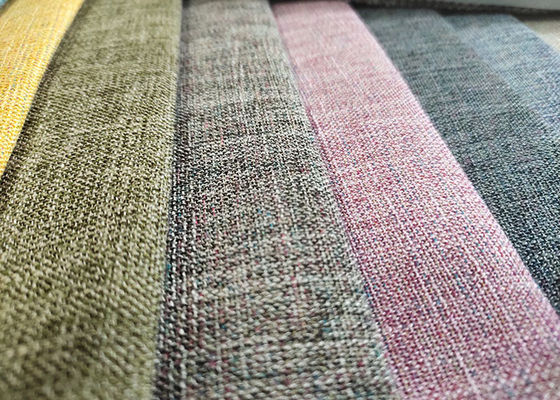 Llano teñido Grey Upholstery Textile de la tela tejida 260gsm del poliéster