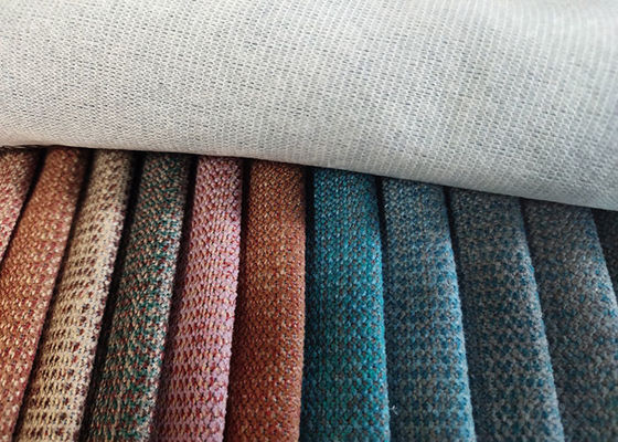 Tela del lino del poliéster del sofá 100 57 pulgadas de materia textil llana de la tapicería