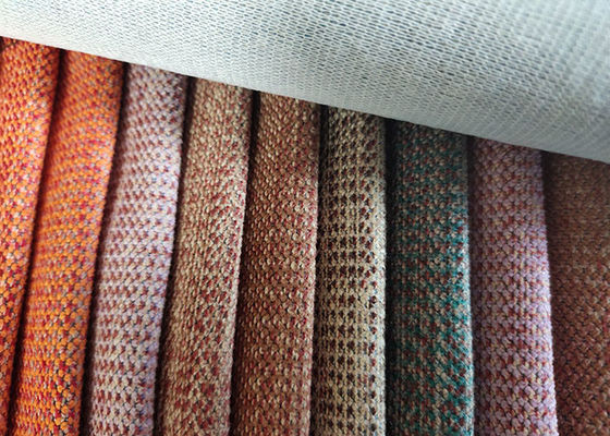 el hilado de lino pesado de la tela de tapicería 375gsm teñió la tela del lino del poliéster 100
