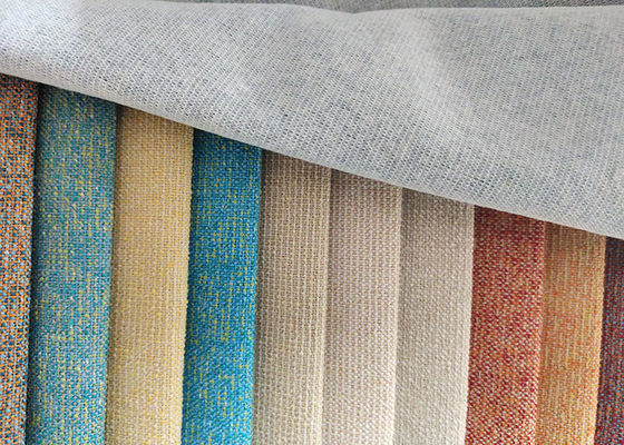 La tapicería 100% del poliéster Sofa Fabric Soft Plain Yarn teñió la tela tejida