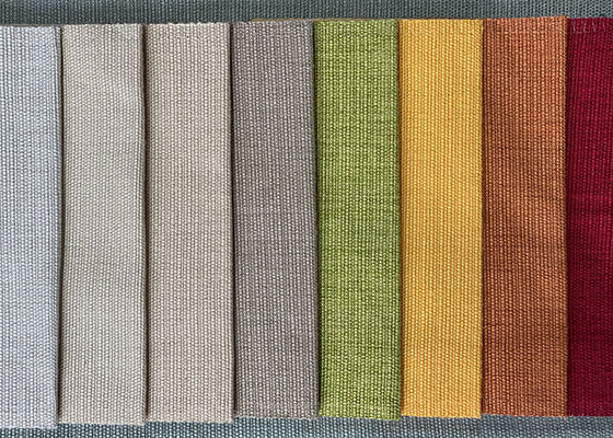 Sofa Fabric de lino colorido, tela de tapicería de la mezcla del poliéster de los 280cm