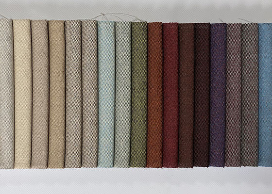 Hogar de lino de la tela de tapicería del poliéster del SGS que cose la tela tejida del punto