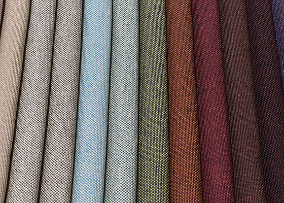 Hogar de lino de la tela de tapicería del poliéster del SGS que cose la tela tejida del punto