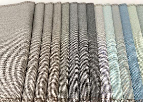 la tela de lino resistente del sofá de la tapicería del llano de la mirada de agua 100%Polyester teñió la tela barata