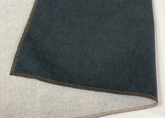 abrasión de la tela de tapicería de la felpilla del negro 228gsm resistente