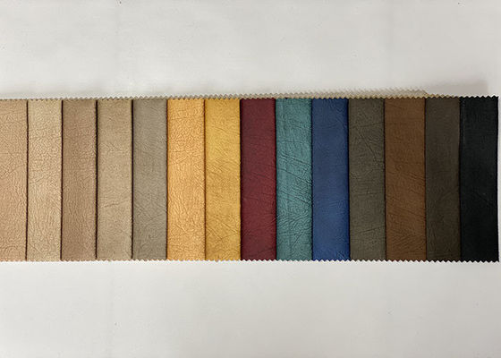 El llano sudó la tela de tapicería de cuero del ante de imitación de Sofa Fabric 150gsm