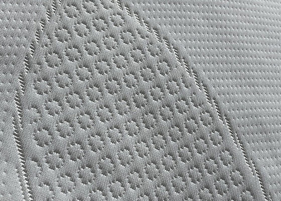 Tela de tapicería respirable del telar jacquar de la tela del colchón del poliéster que hace tictac