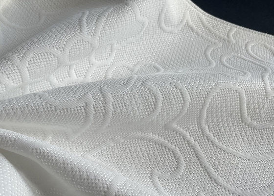 tela del colchón del poliéster de los 240cm, tela pesada del telar jacquar del punto doble