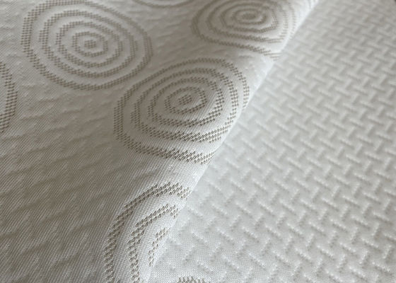 Tela impermeable hecha punto tela del jersey del telar jacquar del colchón del poliéster