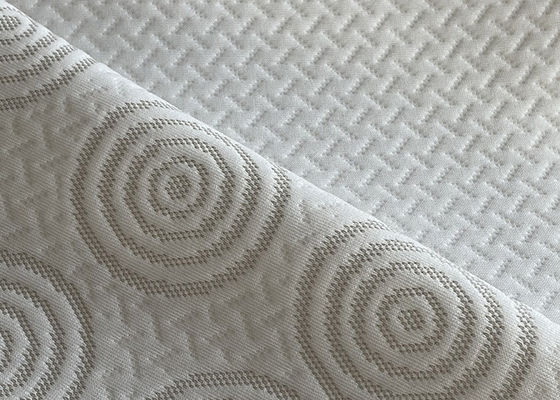 Tela impermeable hecha punto tela del jersey del telar jacquar del colchón del poliéster