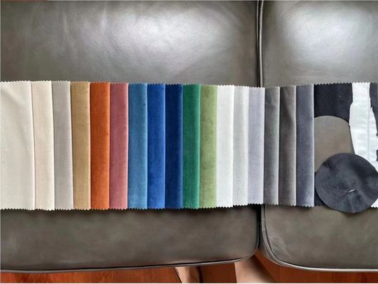 Tela de tapicería anaranjada del terciopelo de la materia textil casera Holland Felpa Velvet Sofa Fabric