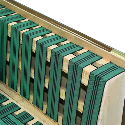 Correas de goma elásticos de las correas de la silla de las correas 2.5m m de la tapicería verde