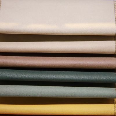 Ante Sofa Fabric, tela del terciopelo de tapicería de la gamuza marrón del apagón