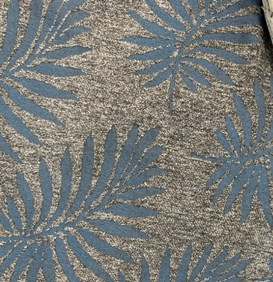 tela de tapicería azul del telar jacquar de 410gsm Coral Pattern Upholstery Fabric Woven