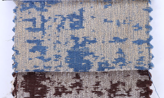 Poliéster 100% de Shaggy Jacquard Chenille Upholstery Fabric