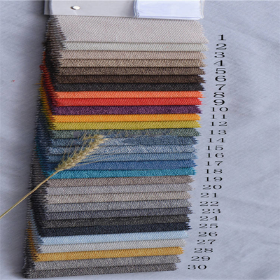 La armadura llana teñió a Sofa Fabric de lino que el poliéster 100% espesó color sólido
