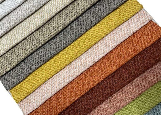 Parásitos atmosféricos antis de la tela de lino de la mirada del poliéster de la tapicería para Sofa Cushion