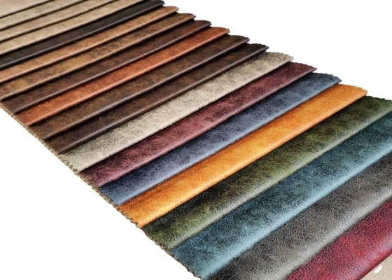 Broncear la tela de tapicería grabada en relieve del ante para la cubierta del coche de los sofás