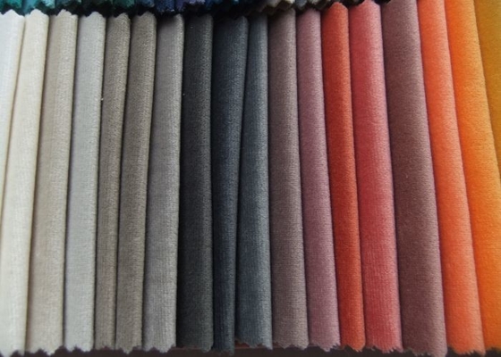 Tela de tapicería de la felpilla del poliéster para Sofa Shrink Resistant